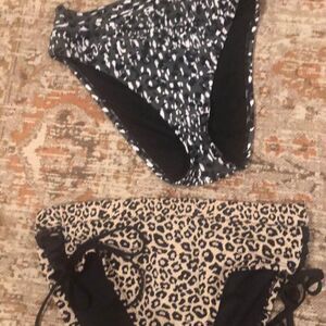 Two Highwaisted Swimsuit Bottoms